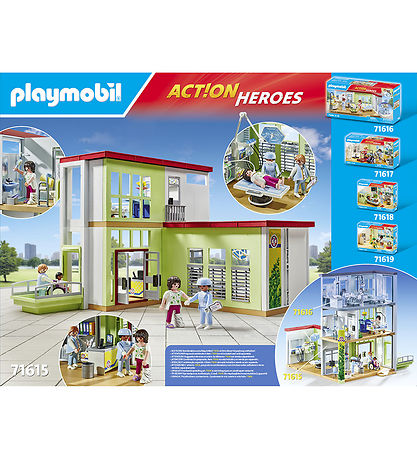 Playmobil Action Heroes - Moderne Hospital - 71615 - 165 Dele