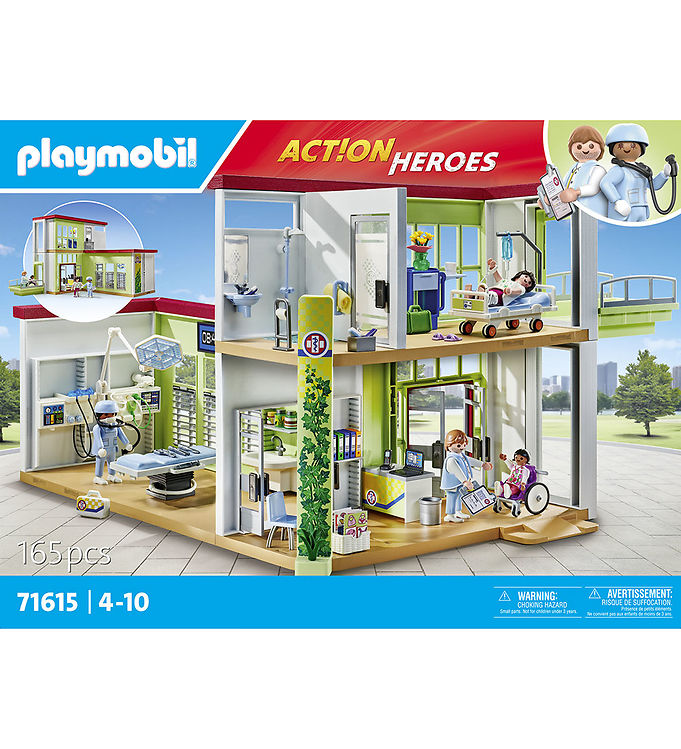 Playmobil Action Heroes - Moderne Hospital - 71615 - 165 Dele