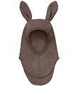 Huttelihut Elefanthue - Uldfleece - 1-lags - Brown Melange m. Ør Huttelihut Elefanthue - Uldfleece - 1-lags - Brown Melange m. Ør