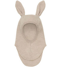 Huttelihut Elefanthue - Uldfleece - 1-lags - Camel Melange m. Ør Huttelihut Elefanthue - Uldfleece - 1-lags - Camel Melange m. Ør