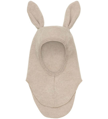 Huttelihut Elefanthue - Uldfleece - 1-lags - Camel Melange m. Ør