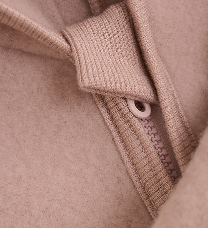 Huttelihut Køredragt - Uldfleece - Mahogany Rose m. Ører
