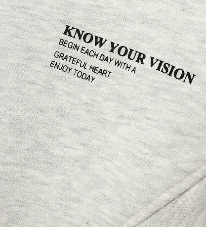 Name It Sweatshirt - NkfNakonni - Light Grey Melange Name It Sweatshirt - NkfNakonni - Light Grey Melange