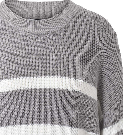 Hound Bluse - Strik - Stripe Knit - Grey