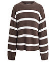 Hound Bluse - Strik - Stripe Knit - Brun/Hvid Hound Bluse - Strik - Stripe Knit - Brun/Hvid