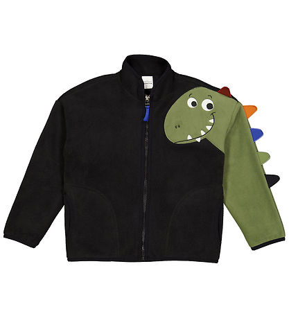 Freds World Fleecejakke - Sort m. Dino Freds World Fleecejakke - Sort m. Dino