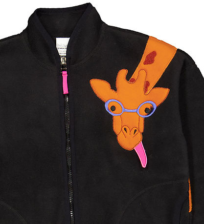 Freds World Fleecejakke - Sort m. Giraf