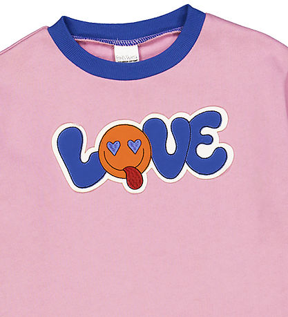 Freds World Sweatshirt - Heart - Pink Haze Freds World Sweatshirt - Heart - Pink Haze