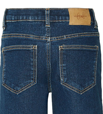 Vero Moda Girl Jeans - Wide - VmDaisy - Dark Blue Denim Vero Moda Girl Jeans - Wide - VmDaisy - Dark Blue Denim