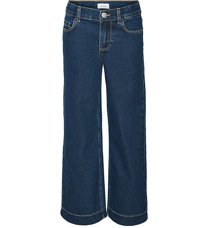 Vero Moda Girl Jeans - Wide - VmDaisy - Dark Blue Denim Vero Moda Girl Jeans - Wide - VmDaisy - Dark Blue Denim