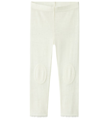 Name It Leggings - Uld - Noos - NmfWang - Snow White m. Hulmønst Name It Leggings - Uld - Noos - NmfWang - Snow White m. Hulmønst