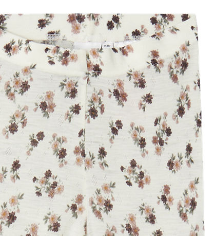 Name It Leggings - Uld - NkfWang - Snow White m. Hulmønster