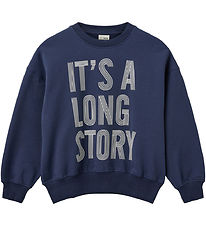 Sofie Schnoor Sweatshirt - Dark Navy m. Print Sofie Schnoor Sweatshirt - Dark Navy m. Print