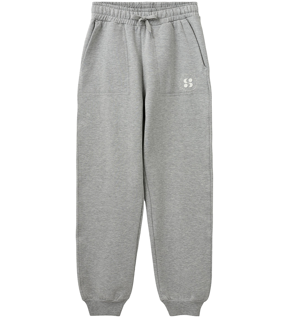 Sofie Schnoor Joggingbroek - Grey Melange - Sofie Schnoor - 8 jaar (128) - Joggingbroeken