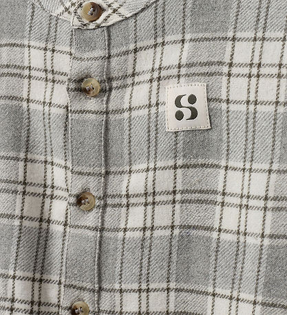 Sofie Schnoor Skjortebody - Khaki m. Tern Sofie Schnoor Skjortebody - Khaki m. Tern