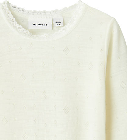 Name It Body l/æ - Noos - Uld - NbfWang - Snow White m. Hulmønst Name It Body l/æ - Noos - Uld - NbfWang - Snow White m. Hulmønst