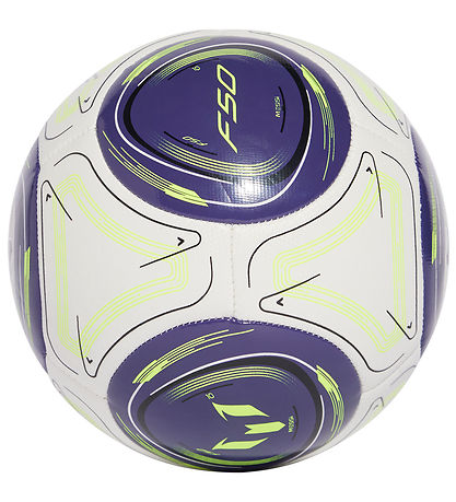 adidas Performance Minifodbold - Messi Mini - Hvid/Blå/Neongul adidas Performance Minifodbold - Messi Mini - Hvid/Blå/Neongul