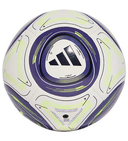 adidas Performance Minifodbold - Messi Mini - Hvid/Blå/Neongul adidas Performance Minifodbold - Messi Mini - Hvid/Blå/Neongul