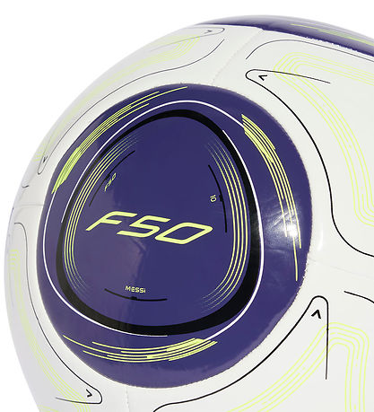 adidas Performance Fodbold - Messi CLB - Hvid/Blå/Neongul