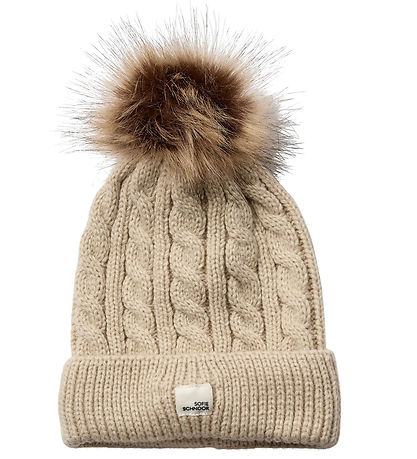 Sofie Schnoor Hue/Handsker - Strik - Brown Melange