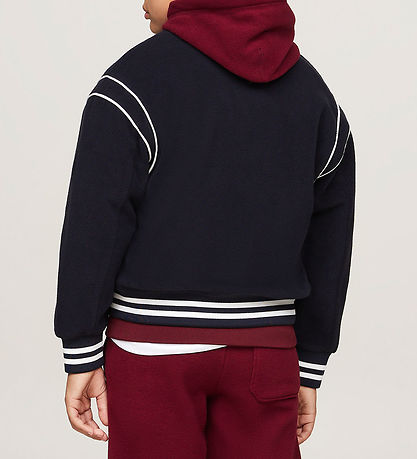 Tommy Hilfiger Fleecejakke - U Polar Fleece Bomber - Desert Sky