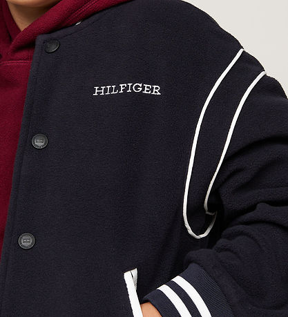 Tommy Hilfiger Fleecejakke - U Polar Fleece Bomber - Desert Sky