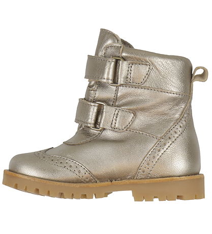 Pom Pom Vinterstøvler - Broque Velcro Boot Tex - Metallic Asphal
