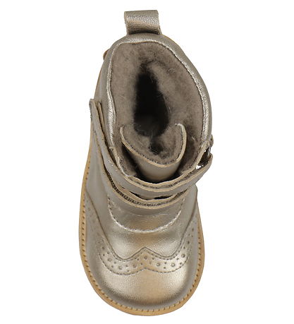 Pom Pom Vinterstøvler - Broque Velcro Boot Tex - Metallic Asphal