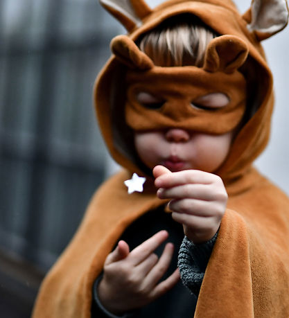 Fabelab Udklædning - Animal Mask - Bear - Ochre