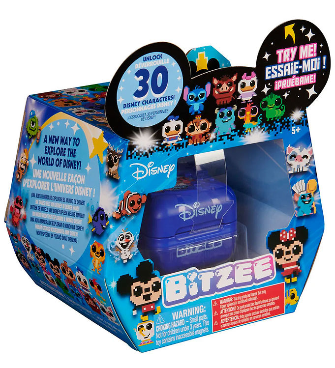 SPIN MASTER Bitzee Disney - interaktivt digitalt kæledyr med 30 figurer - blå