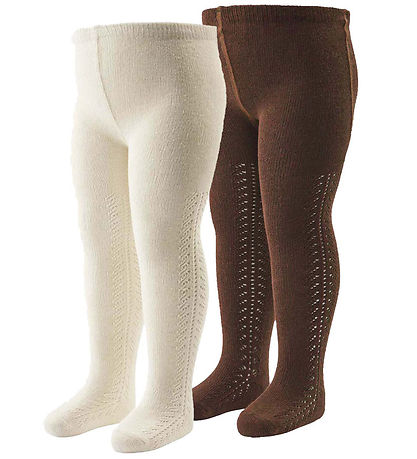 Müsli Strømpebukser - Lace - Bark/Balsam Cream Müsli Strømpebukser - Lace - Bark/Balsam Cream