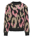 Kids Only Bluse - Strik - KogWild - Pirate Black/Salmon Rose + C Kids Only Bluse - Strik - KogWild - Pirate Black/Salmon Rose + C