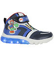 Geox Støvler m. Lys - J Ciberdron - Super Mario - Navy/Royal Geox Støvler m. Lys - J Ciberdron - Super Mario - Navy/Royal