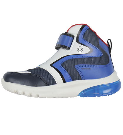 Geox Støvler m. Lys - J Ciberdron - Super Mario - Navy/Royal