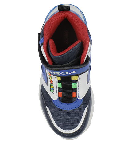 Geox Støvler m. Lys - J Ciberdron - Super Mario - Navy/Royal