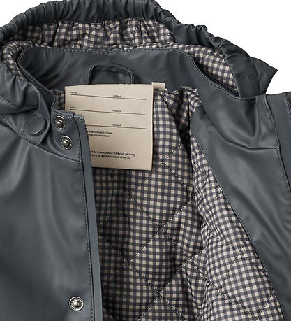 Wheat Regnjakke m. Termo - PU - Aju - Dark Ink