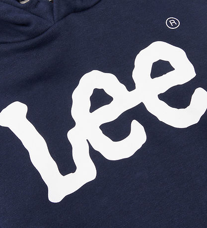 Lee Hættetrøje - Wobbly Graphic - Navy Blazer Lee Hættetrøje - Wobbly Graphic - Navy Blazer
