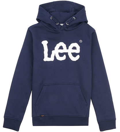 Lee Hættetrøje - Wobbly Graphic - Navy Blazer Lee Hættetrøje - Wobbly Graphic - Navy Blazer