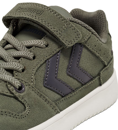 Hummel Sko - ST. Power Play Suede JR - Dusty Olive Hummel Sko - ST. Power Play Suede JR - Dusty Olive