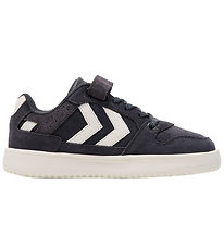 Hummel Sko - ST. Power Play Suede JR - Hvid/Sort/Obsidian Hummel Sko - ST. Power Play Suede JR - Hvid/Sort/Obsidian