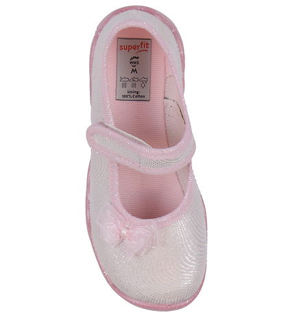 Superfit Ballerina Hjemmesko - Bubble - Rosa/Hvid Superfit Ballerina Hjemmesko - Bubble - Rosa/Hvid