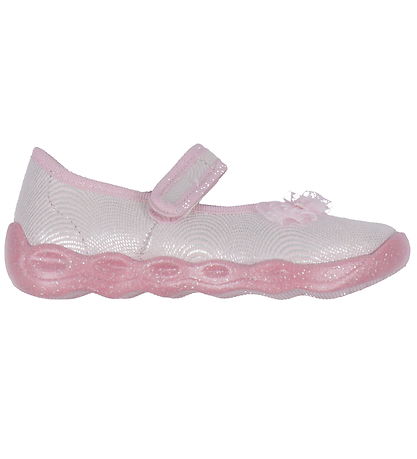 Superfit Ballerina Hjemmesko - Bubble - Rosa/Hvid Superfit Ballerina Hjemmesko - Bubble - Rosa/Hvid