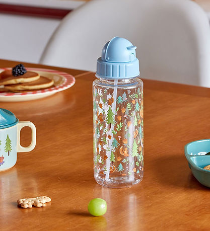 Rice Drikkedunk - 500 ml - Blue/Happy Forest