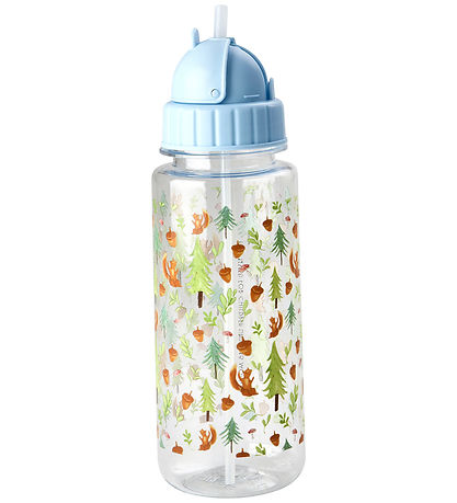 Rice Drikkedunk - 500 ml - Blue/Happy Forest