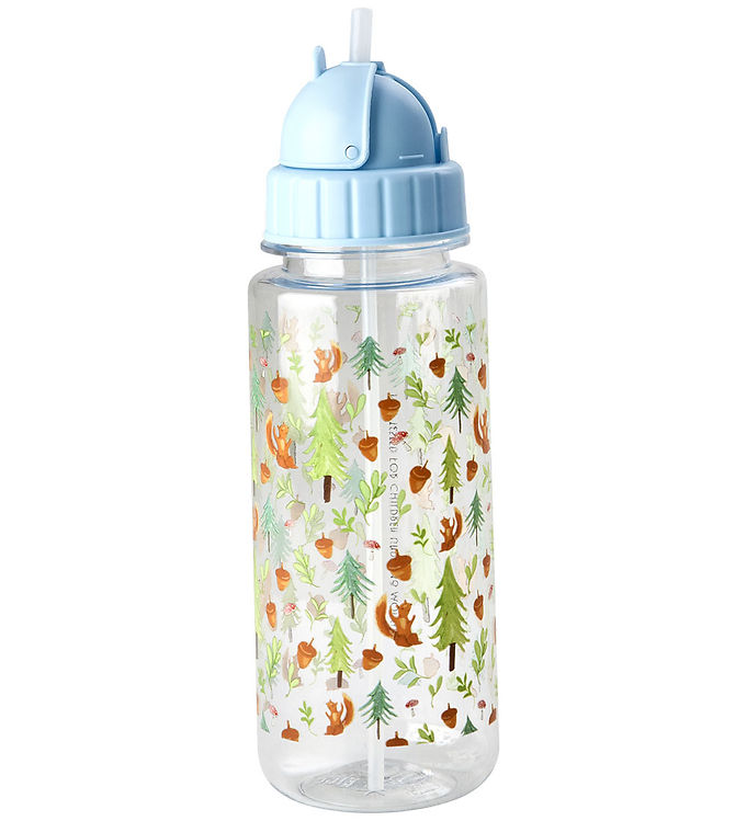Rice Drikkedunk - 500 ml - Blue/Happy Forest