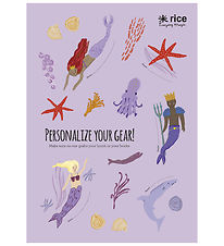 Rice Klistermærker Til Madkasse - 18 stk. - Lavendel/Mermaid Rice Klistermærker Til Madkasse - 18 stk. - Lavendel/Mermaid