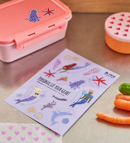 Rice Stickers To Lunchbox - 18 pcs - Lavender/Mermaid