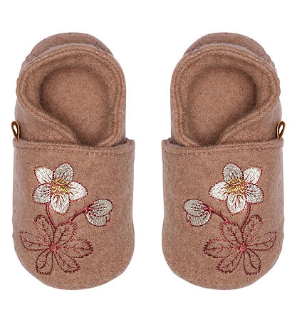 Melton Hjemmesko - Uld - Winter Rose - Fawn Melton Hjemmesko - Uld - Winter Rose - Fawn