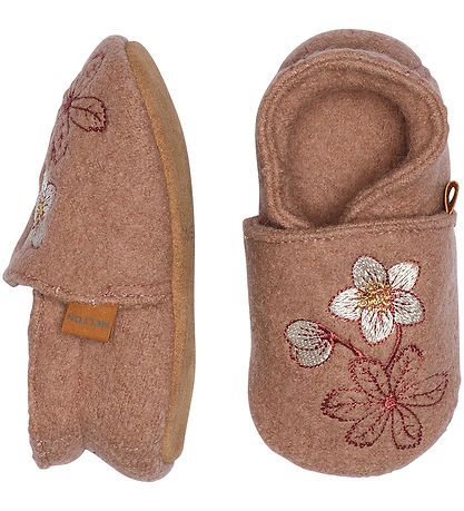 Melton Hjemmesko - Uld - Winter Rose - Fawn Melton Hjemmesko - Uld - Winter Rose - Fawn