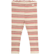 Petit Piao Leggings - Rib - Modal - Chili Pepper Multi Stripe Petit Piao Leggings - Rib - Modal - Chili Pepper Multi Stripe